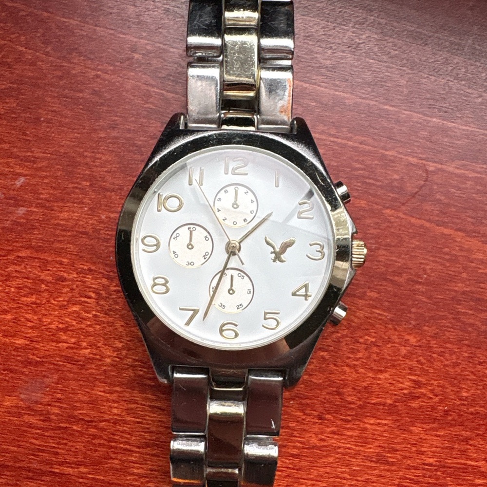American Eagle Silver and Gold Watch